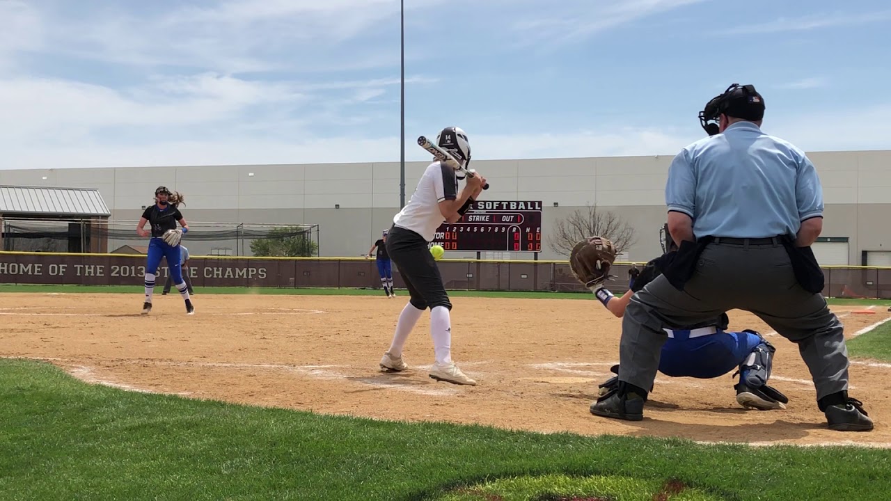 Throw-out at 2nd vs Lewisville HS 3/24/18