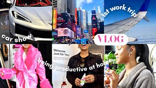 VLOG | nyc car show, ULTA conference, my 1st BUSINESS trip, productive day at home, i hate Twitter😂