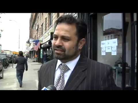 Brooklyn Pakistani Organization Reacts To Bin Laden Death. (video is on display at the WTC Museum)