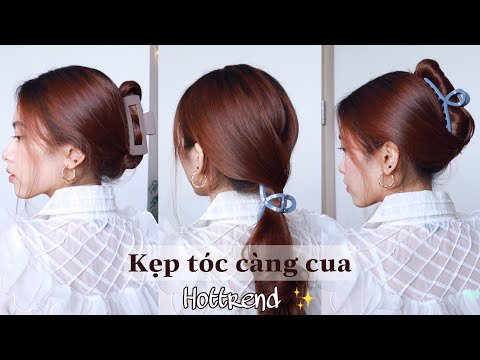 Hướng Dẫn Kẹp Tóc Càng Cua Hottrend Cực Dễ Dàng | Easy claw clip hairstyle | Hồng Beauty