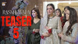 Teaser 5 Rasm E Wafa Coming Soon Hina Chaudhary Arslan Khan Ary Digital