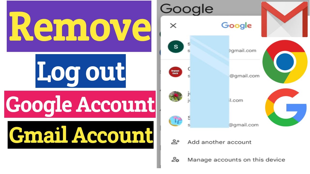 Google Account Remove From Android Mobile | Gmail Google Account Remove From Android Mobile | Gmail