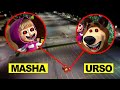 DRONE flagra MASHA E O URSO sorte No Jogo na VIDA REAL Compilação desenhos animados