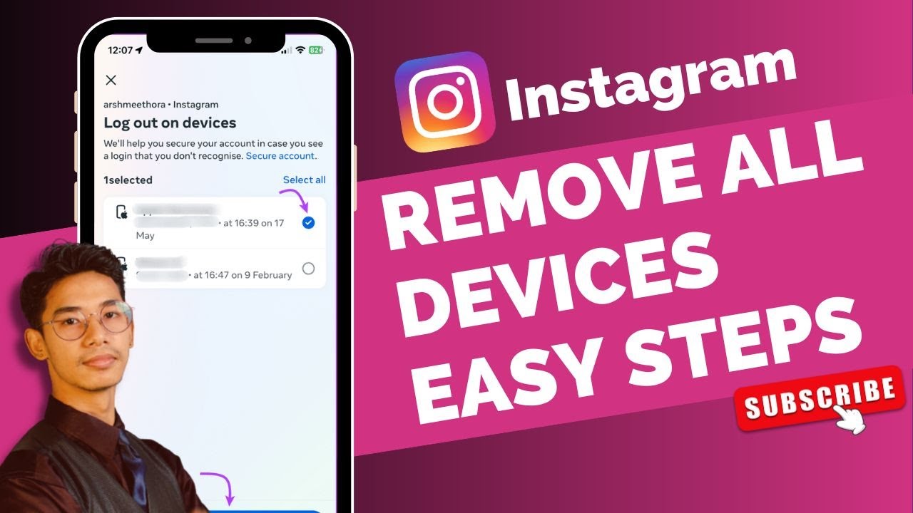 How to Remove Devices from Instagram Account ! How to Remove Devices from Instagram Account !