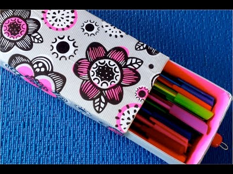 Как сделать пенал для канцелярии