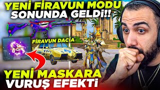 Beklenen Fi̇ravun Modu Geldi̇ Yeni̇ Maskara Vuruş Efekti̇ Ve Fi̇ravun Daci̇a Araba Pubg Mobile