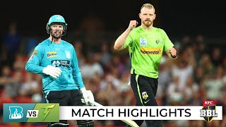 Thunder hold off Munro and Heat in tense final over | BBL|12