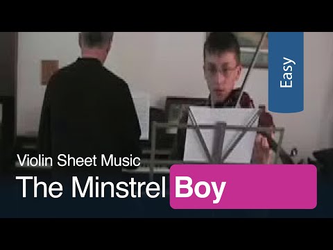 Free Sheet Music | The Minstrel Boy for Easy Violin
