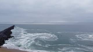 Newport Beach The Wedge August 20, 2021 - Drone Shot