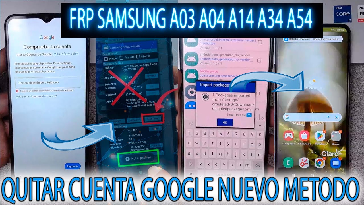 FRP SAMSUNG A03 04 A04S A04e A14 A34 A54 NEW METHOD FRP SAMSUNG A03 04 A04S A04e A14 A34 A54 NEW METHOD