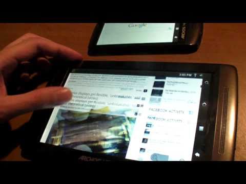 Thumb Android 2.2 Froyo on Archos Gen8 Tablet (Flash Test)