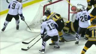 Nhl Tim Thomas Amazing Save On Steve Downie Game 5 52311