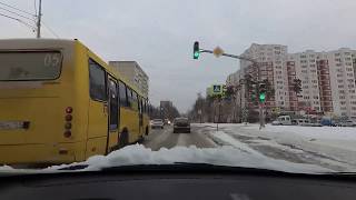 Видео ? Екатеринбург день Поездка по Юго-западному, Декабристов, Сибирский тракт, Россель бан. от Маршрут построен / Route built, Сибирский тракт, Екатеринбург, Россия