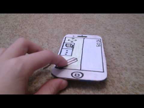 Как сделать из бумаги телефон айфон 6 плюс видео