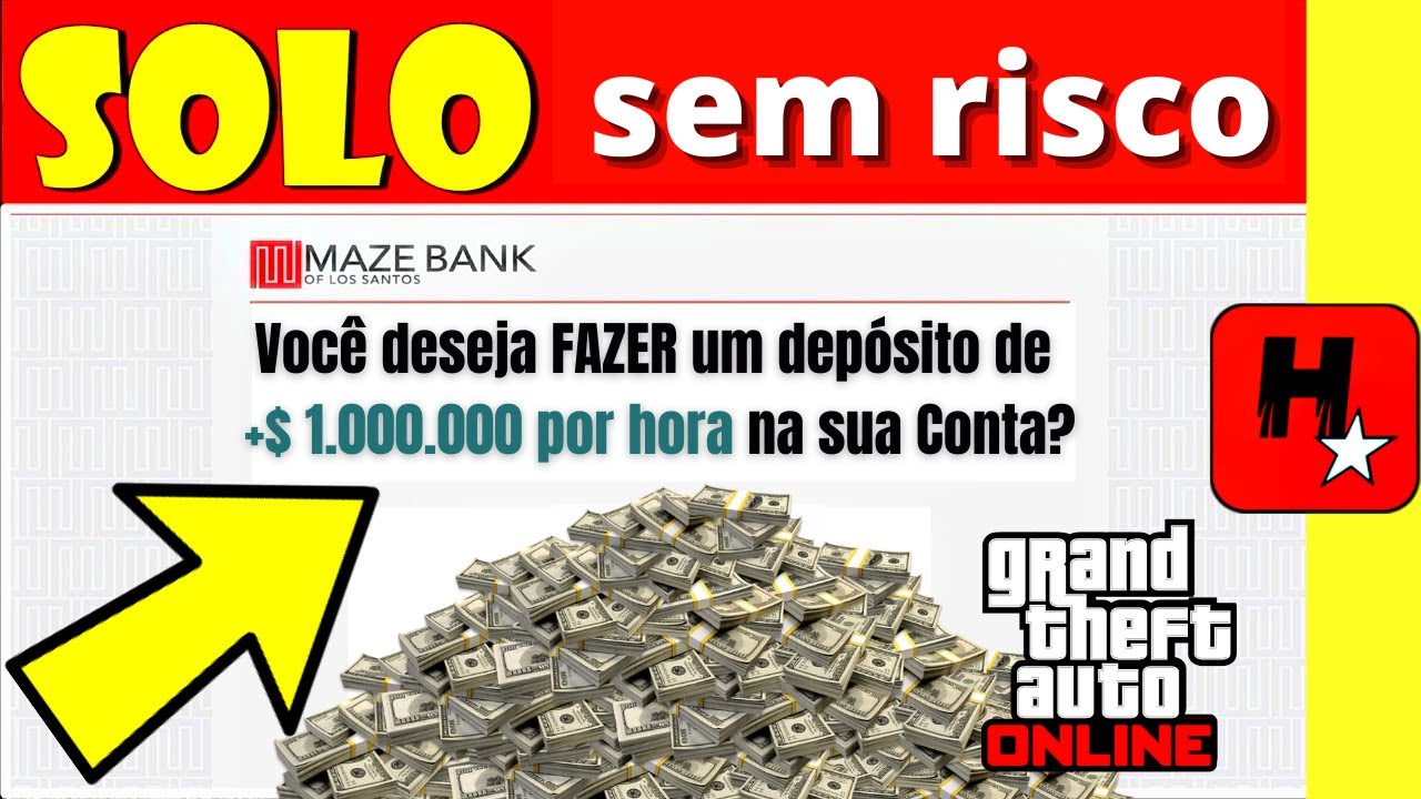 Como Ganhar Dinheiro no GTA 5 Online Fácil (SOLO)✅ GTA V: Faça Milhões pra NOVA DLC do GTA Online
