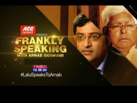 Frankly Speaking with Lalu Prasad - Full Interview