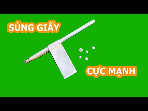 Cách làm súng giấy bắn đạn cực mạnh | How to make paper gun | TGT