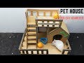 Handmade Cách làm ngôi nhà cho chó, mèo, chuột cảnh từ thùng giấy