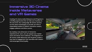 Стриминговый Виртуальный 3Д  Кинотеатр - Показ Иммерсивного 3Д Контента