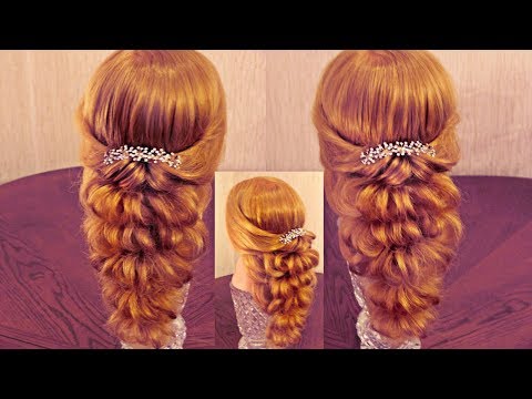 Прическа с помощью косички Прическа с помощью косички