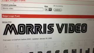 Morris Video Logo Sega Style