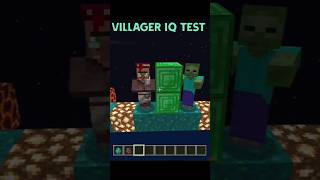 villager IQ Test 🤣 Part 7   #minecraft      #shorts    #gaming    #short