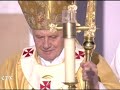 Pope conducts open-air mass