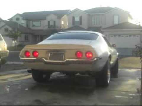 0 Hot! Muscle Car! 1973 Camaro   V8 350ci Flowmaster 40 Exhaust