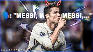 Cristiano Ronaldo Silenced 'MESSI' Chants WhatsApp Status  HD