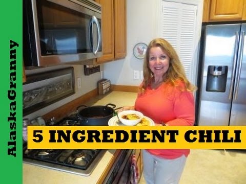 VIDEO : 5 ingredient chili cooks in 30 minutes - 55ingredient chiliis easy, fast and delicious. one pot55ingredient chiliis easy, fast and delicious. one potchiliready in 30 minutes or all day in a crock pot http://amzn.to/2dusjtx add ...