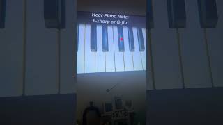 Hear piano note F sharp 3