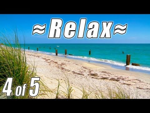 Relaxing FLORIDA BEACHES #4 Ocean Sounds no Music Sarasota Sanibel-Captiva Island for studying