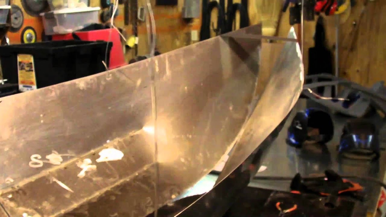 Origami Boat Hull Model - First Attempt - YouTube