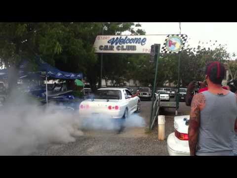 Nissan Skyline R32 GTR rocking the car show at the Port Moresby Car Club