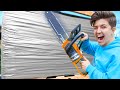 100 Layers of Duct Tape vs Cardboard! - Challenge