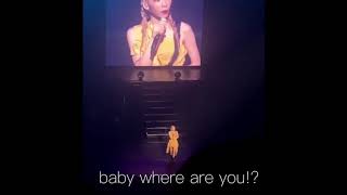 Taeyeon's reaction when she heard a Baby's voice!
