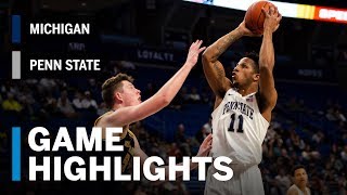 Highlights: Michigan at Penn State | Big Ten Basketball