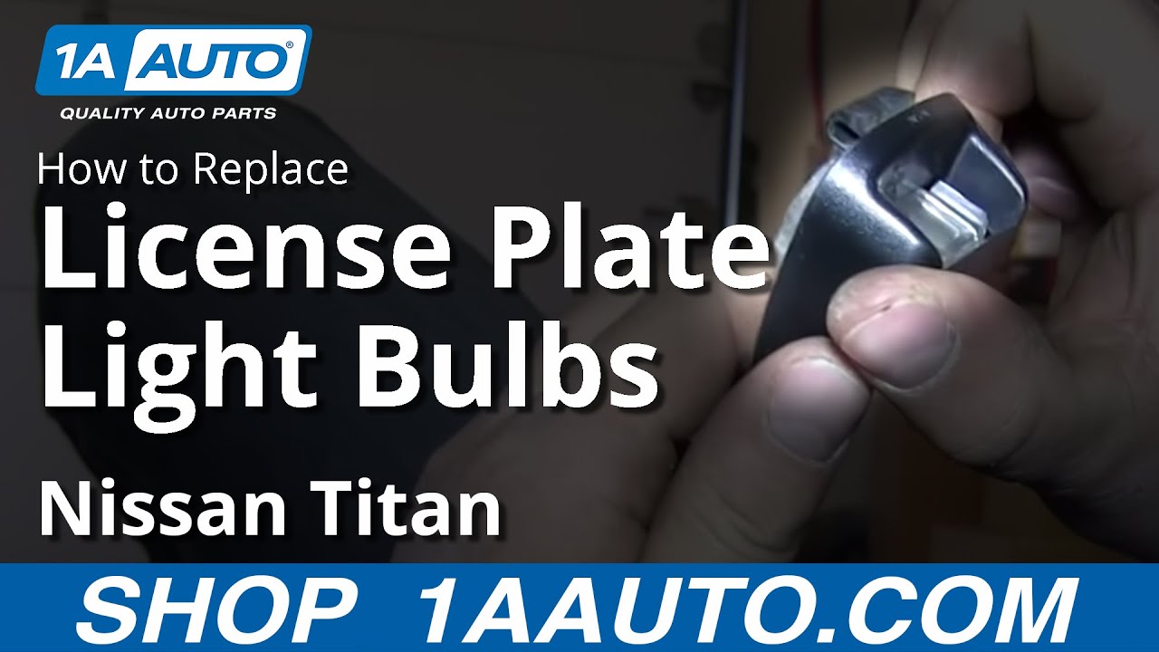How To Install Replace Change License Plate light and Bulb ...
