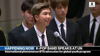 K-Pop group BTS addresses UN General Assembly | ABC News