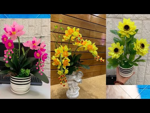Mẫu hoa đá pha lê mới nhất 2021 | Cách làm hoa đá | Việc làm tại nhà | Thanh Hằng HandMade