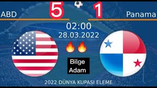 Amerika 5 - 1 Panama Maçı Özeti 2022
