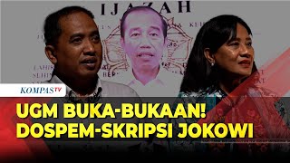 Ugm Buka-Bukaan Bicara Dosen Pembimbing Hingga Lembar Pengesahan Skripsi Jokowi