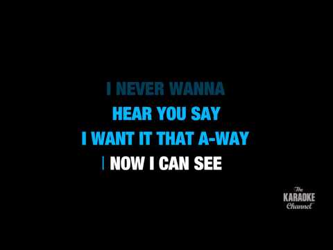 IT THAT WAY BACKSTREET BOYS LETRA it that way backstreet boys letra: