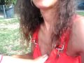 Breastfeeding Ari (3,5 years old) in the park