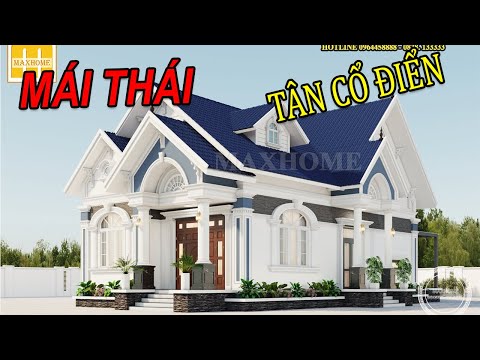 MẪU NHÀ 1 TẦNG MÁI THÁI TRỌN GÓI CHỈ 750 TRIỆU ĐẲNG CẤP