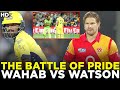 Wahab Riaz vs Shane Watson | The Battle of Pride | HBL PSL 2017 | MB2A