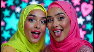 Two Hijabi Women Sharing Pure Love A Beautiful Muslim Story Of Respect And Emotion