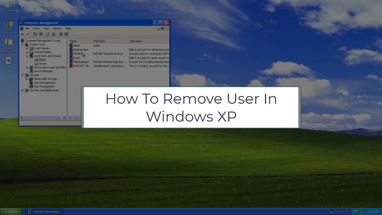 How To Remove User In Windows XP (Easy Method) How To Remove User In Windows XP (Easy Method)