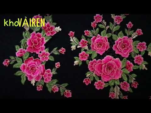 Hoa thêu 3d cao cấp 2017- KHO VẢI REN