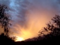 Tucson Double Rainbow Orange Sunset.MPG